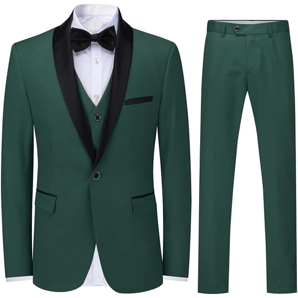 Costume 3 Pièces Homme Slim Fit - Veste, Pantalon, Gilet Pour Mariage & Cérémonie