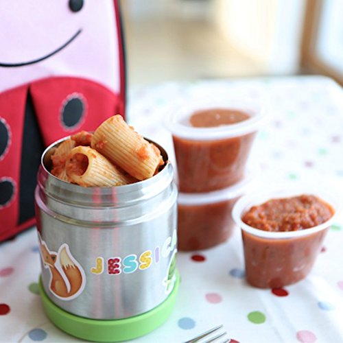 Mummy Cooks – Isoliergefäß, Edelstahl, 300 ml (rosa) – mit gratis Stickers - 3