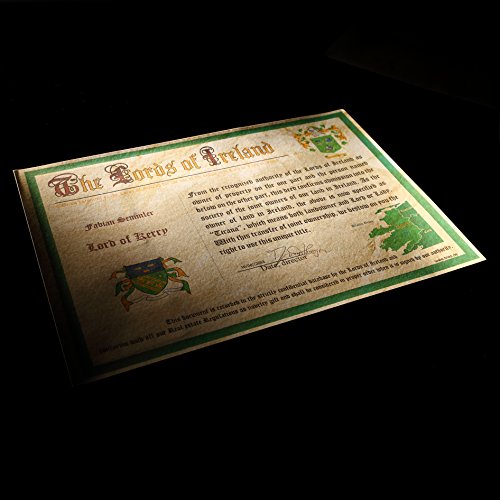 Irish Lord of Kerry | Geschenkbox | Landtitel als Namenszusatz, Souvenirgrundstück in Kerry mit persönlicher Titelurkunde - 2