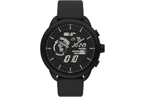 Fossil Unisex Smartwatch Gen 6 Wellness Edition Hybrid, mit Activity Tracker, anpassbaren Tasten, Herzfrequenzmessung, Benachrichtigungen FTW7080