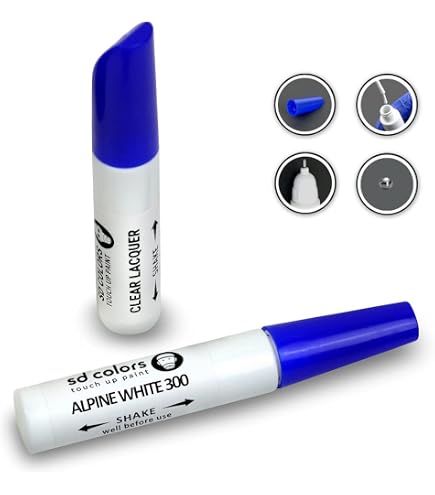 Genuine BMW Touch-Up Paint Pen Set – Mineral White Metallic (A96) – OEM 51912148499 – Made In Germany