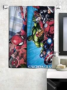 Athom Living Marvel Spiderman & Avengers Premium 100% Cotton Kids Bath Towel 350 GSM 60x120 cm Pack of 2