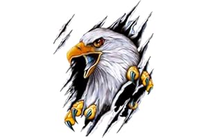 AUBLINTO Etiqueta engomada creativa del animal del coche,Etiquetas Engomadas Del Coche 3d Águila Pegatina Vinilo Autoadhesivo calcomanía de águila calcomanía 3D Personalized Car Stickers Calcomanías