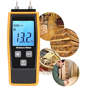 Misuratore Digitale Di Umidità Per Legna Da Ardere - Tester Con Display LCD, Gamma 5%-40%, Modello MD-2G, Con Custodia - 4