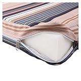 Kinder Sitzerhoehung – SODIAL(R)Sitzerhoehung Zerlegbar und Verstellbar Sitzerhoehung mit 2 Taschen fuer Kinder (39*39*8cm, Kaffee-Streifen) - 4