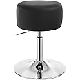 WOLTU Breakfast Kitchen Counter Bar Stool Chair Faux Leather Seat Adjustable Barstool Black Dressing Stool