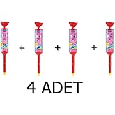 Chupa Chups Melody Pops D&uuml;d&uuml;kl&uuml; Lolipop Şeker - &Ccedil;ilekli 15g x 4 Adet