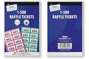 THE HOME FUSION COMPANY 1-500 Tombola de Vestiaire Tirage Numéroté Tickets Livre Fêtes Bureau École