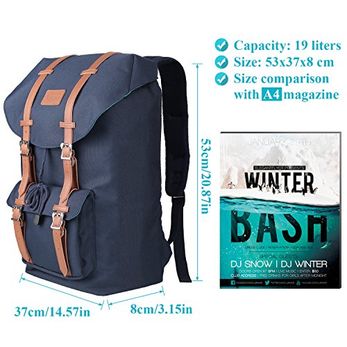 PRASACCO Laptop Rucksack Backpack Wanderrucks  cke Handgep  ckrucksack 17 Zoll Notebook Rucksack f  r 15 6 Zoll Laptop Daypacks f  r Outdoor Reisen Wa