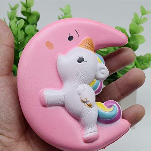 GSEASTBUY Squishy Slow Rebound Moon Pegasus Release Pressure Toy - Pink