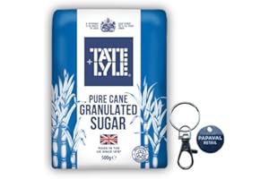 PAPAVAL RETAIL Tate and Lyle Granulated Sugar With Key Ring (Pack of 10x500g)