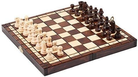 10,5" Tournament Travel Wooden Chess Set 28cm x 28cm