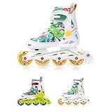 Sistema de fijación Quick-Lock 3 en 1 para patines en línea: cordones clásicos en el interior del zapato, con correa de velcro interior y cierre de hebilla seguro y fuerte. Este sistema te permite ponerte los patines rápidamente y atarlos con seguridad.