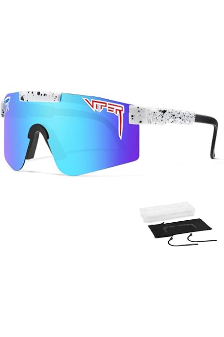 Snowledge Lunettes De Cyclisme Pour Homme Et Femme Avec 5 Verres Interchangeables – Lunettes De Soleil De Sport En TR90 Pour Cyclisme – Lunettes De Soleil Polarisées UV400