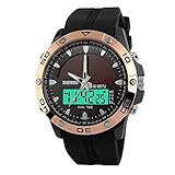 Amstt Herren Solar Analog Digital Armbanduhr 5M wasserdicht Outdoor Sport