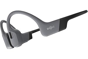 SHOKZ Cuffie sport a conduzione ossea OpenSwim Pro, auricolari wireless Open-Ear impermeabili IP68 con Bluetooth 5.4, 32 GB storage MP3, micr. con canc. rumore, 9 ore ripr. per corsa e nuoto, Grigio