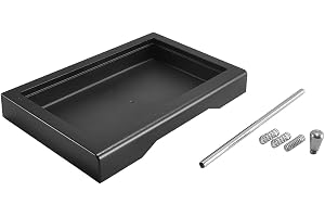 NYLIX lågprofil droppbricka ABS droppbricka rostfritt stål fjädermunstycke avloppsvatten set för kaffemaskin