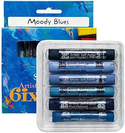 Art SpectrumSoft Pastel : Set of 6 : Moody Blues