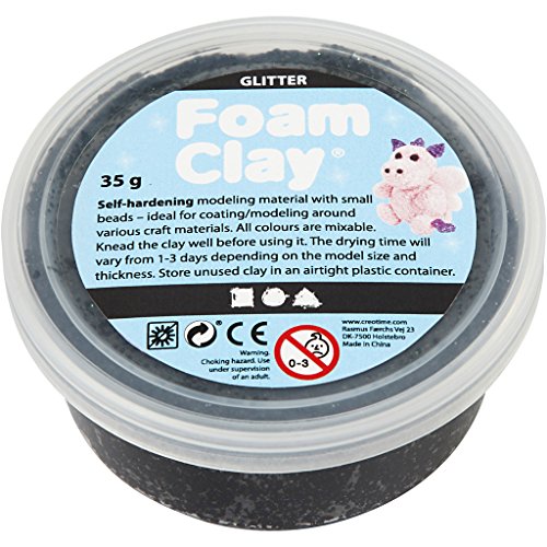 Preisvergleich Produktbild Foam Clay® Black Glitter 35g
