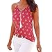 Produktbild Damen Weste Internet Sommer Strand Druck Sleeveless Weste Tops (S, hot pink)