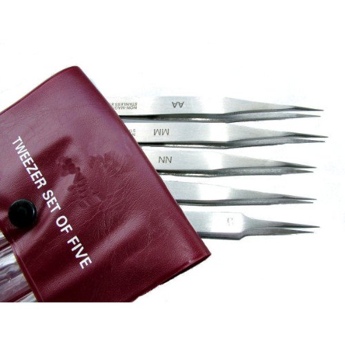 MKCLOCKS Set Of 5 Watch Clockmakers Jewellers Tweezers