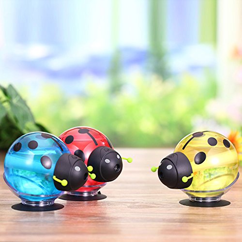 USB Mini Marienkäfer Muster Luftbefeuchter Haus Tisch Dekor – Gelb - 4