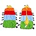 Museya Cute Colorful Caterpillar Shaped Double-layer Soft Fleece Baby Infant Toddler Sleeping Bag Sleep Sack Photography Prop