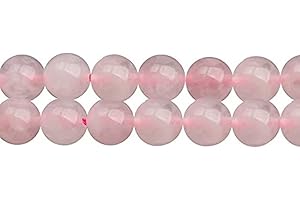 SKYBEADS Natural Rose Quartz Crystal 6mm Beads for Jewellery Making Supplies One Strand 15 Inch APX 60 Pcs