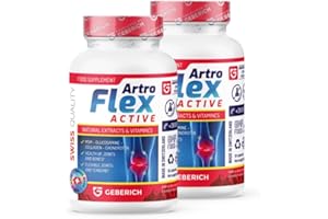 (2 Pacchi) Artroflex Active – Glucosamina e Condroitina – 30 Capsule – Integratori Articolazioni e Cartilagine – con Boswellia, Curcuma, Pepe Nero