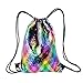 Produktbild Sporttaschen Rucksack Gym Sack Turnbeutel Beutel Sportbeutel, Normallack Beutel Turnbeutel Tasche Tüte Rucksack Hipster für Reisen/Sport