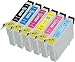 Produktbild Ink Maxx Bündel von 6 Tintenpatronen Epson T0807 XL für Stylus Photo P 50 PX 650 660 700 W 710 730 WD 800 FW Series 810 830 FWD R 265 285 360 560 585 685 720 820 T0807 T0801 T0802 T0803 T0804