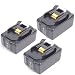 Produktbild 3X Ersetzen für Makita Akku BL1840 BL 1830 B 18V 4,0 Ah Li-Ion Ersatzakku LED Ladestandsanze 100% Neu