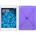 Produktbild PhoneNatic Case für Apple iPad Pro 9.7 Hülle Silikon lila X-Style Cover iPad Pro 9.7 Tasche + 2 Schutzfolien