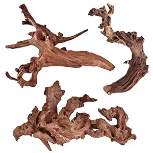 majoywoo Natural Driftwood for Aquarium Decor Fish Tank Decorations, Assorted Driftwood Branch 6-10