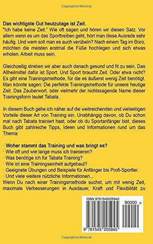 Livres Couvertures de Tabata: DAS 4-Minuten HIIT Training, schnell Fettverbrennung aktivieren & effektiver Muskelaufbau