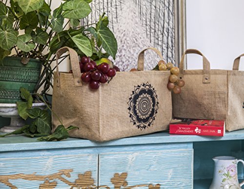 Sac de rangement en toile de jute