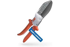 Original LÖWE Leistenschere 3.306 mit 90 Grad Anschlägen für den professionellen Einsatz im Handwerk - Leistenschneider mit langer Klinge für exakten Schnitt an Kunststoff Gummi Holz PVC Leder, metall