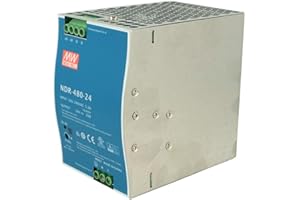 MEAN WELL MeanWell NDR-480-24 Transformador de riel industrial 24 V 480 W 20 A Barra guía DIN Rail Power Supply universal