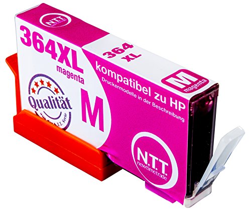 N.T.T.® 4 XL Tintenpatronen kompatibel zu HP364 XL (1 Schwarz, 1 Cyan, 1 Magenta, 1 Yellow) Multipack HP Photosmart 5510, 5511, 5512, 5514, 5515, 5520, 5522, 5524, 6510, 6520, 6512, 6515, 7510, 7520, 7515, B8550, B8558, B110c, B010a, B010b, B111a, C5324, C5370, C5373, C5383, C5388, C5390, C5393, C6324, C6375, C6380, C6388, D5460, D5463, D5468, D7560, C309a, C309g, C310a, C310c, C410a, B209a, B210a, B210c, B210d, B210e, HP Deskjet 3070A HP Druckerpatronen 364XL - 4