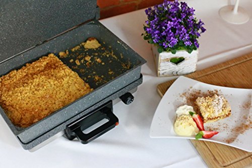 JOLTA ® / Schaefer XXL TANDUR Multikontaktgrill mit Granitbeschichtung -Ideal für Diäten und Lahmacun - 5