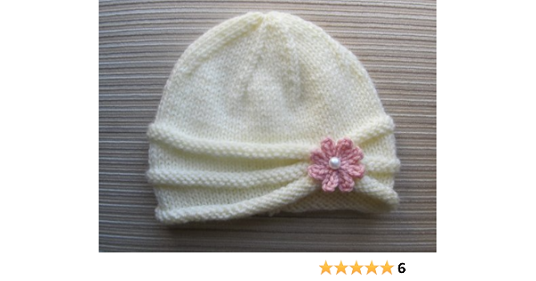 Patron De Tricot Bonnet A Bord Roule Avec Une Fleur Pour Une Petite Fille 6 9 Mois Et 2 4 Ans French Edition Ebook Chen Yelena Amazon In Kindle Store