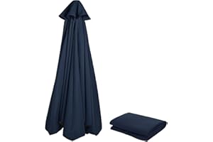 NAFGQIY Sonnenschirm Ersatzbezug 3m/270cm/2m/230cm/250cm 8 Streben/6 Streben Anthrazit/Blau/Grau/Rot/Beige, Sonnenschirm Stoff Uv Schutz 80 Windfest Stabil Strand Terrasse Garten Sonnenschirm Ersatzteile