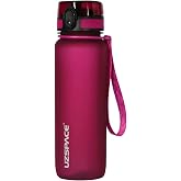 Uzspace 800ml -Yeni Ebat-Boy 25 cm-Tritan Su Matarası Bpa Koku Sızdırma Yok KIRMIZI