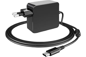 BOTKK Zasilacz 65 W USB C AC Adapter PD, zasilacz sieciowy, ładowarka do notebooka Lenovo, ASUS, Acer, Dell, Xiaomi Air, Huawei Matebook, MacBook Pro, HP, Samsung, jogi, Thinkpad Laptop typ C Charger