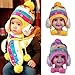 EOZY 2 Sets Baby Kids Winter Warm Knitted Earflap Cap Beanie Hat Scarf Stripe Dot Bunny 1-10 Years#1