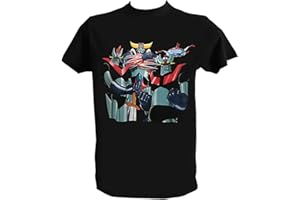 UZ Design T Shirt Goldrake Mazinga Z Great Mazinger Cartoni Animati Anni 80 Maglietta Robot Uomo Bambino