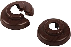 Sanitop-Wingenroth 19445 7 Cadena Plegable Unidades, Roseta, Roble Oscuro | 12 mm o 1/8 Pulgadas | Diámetro Exterior 40 mm | Juego de 2, 12 mm oder 1/8 Zoll, Set de 2 Piezas