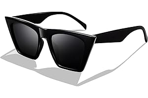 FEISEDY Trendy Oversized Square Cat Eye Sunglasses for Women Men B2473
