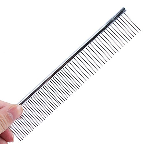 SHENNOSI-Pet-Grooming-massage-Comb-for-Dogs-Stainless-Steel-Set-of-2-Different-size