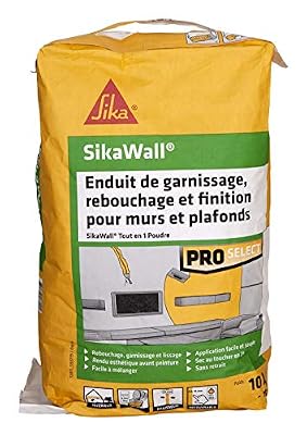 SikaWall Enduit Universel tout en 1 en poudre, 10kg ~ 10m²